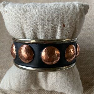NWT Gypsy Soule Hammered Silver Black & Copper